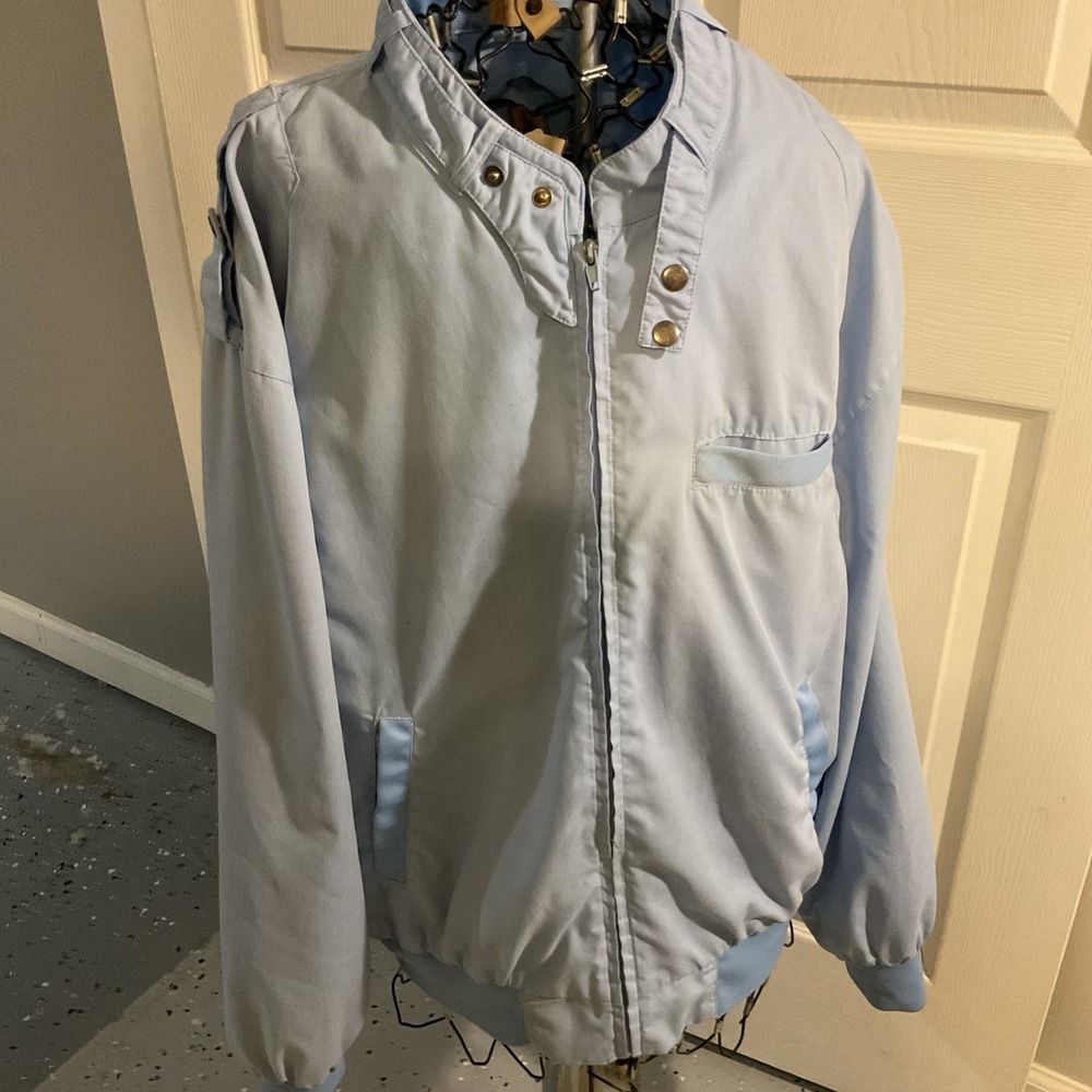 PERSONAL CHOICE MEN'S Blue POLYESTER COTTON WINDBREAKER JACKET SIZE L K60